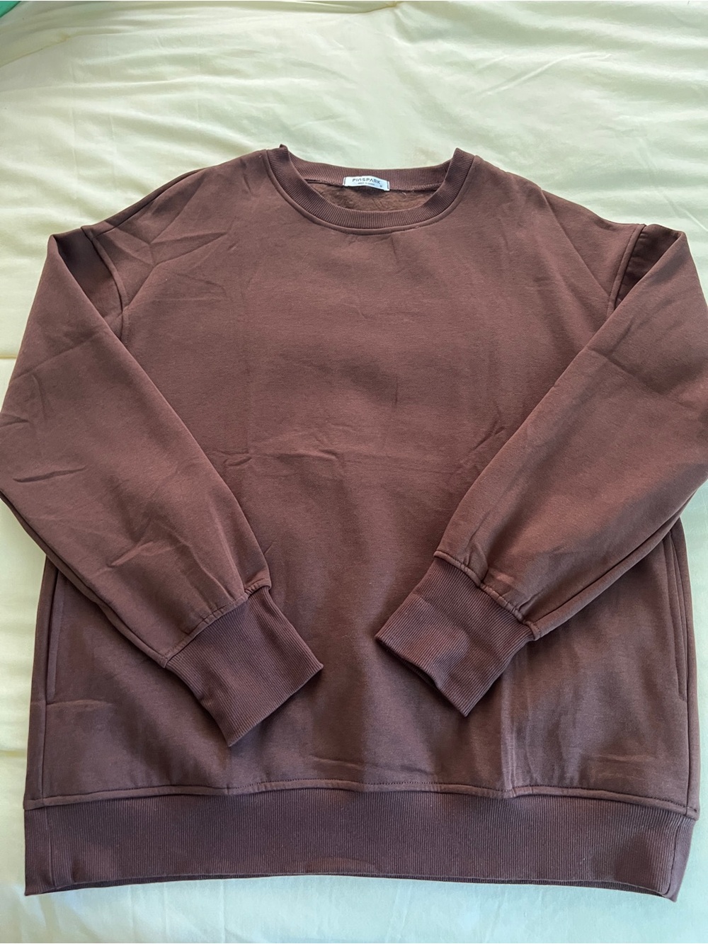 Pinspark Men’s Crewneck Sweatshirt in Chocolate Brown